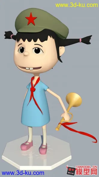 3D打印模型小姑娘的图片