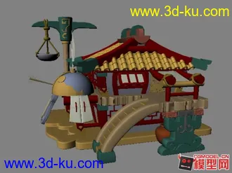 3D打印模型Q版游戏小房子的图片