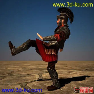3D打印模型3DMAX 罗马禁卫军 绑定的图片