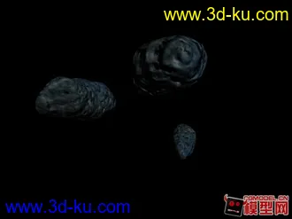 3D打印模型太空陨石+材质+动画！！！喜欢的朋友拿去！！~~的图片