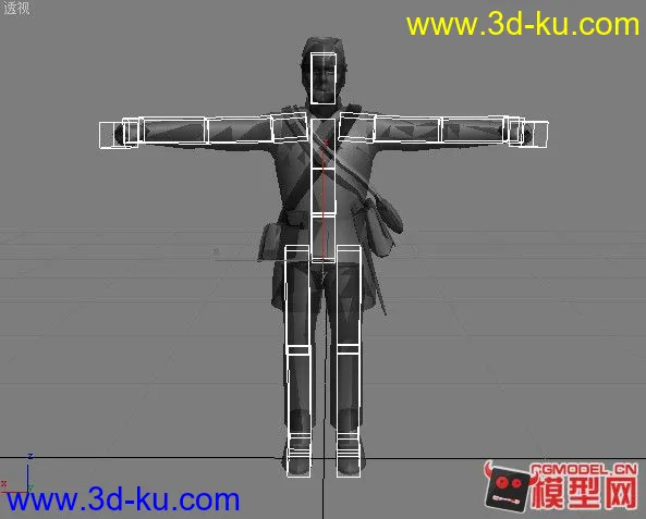 3DMAX 美国内战北方士兵 绑定模型的图片3