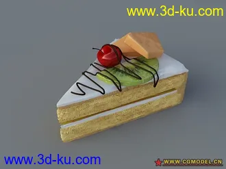 3D打印模型甜点，蛋糕，VR材质，MAX9建模的图片