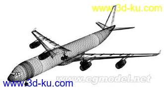 3D打印模型一架空中巴士民航客机的图片