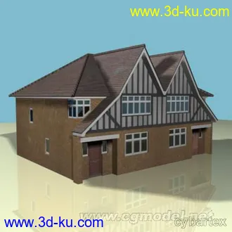 3D打印模型欧美民居的图片