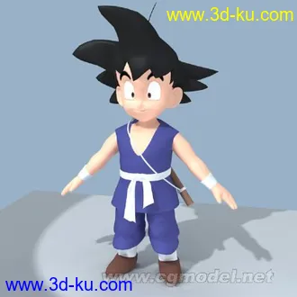 3D打印模型《七龙珠》吾空卡通造型的图片
