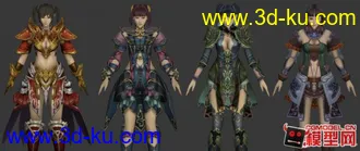 3D打印模型女召唤师套装八件的图片