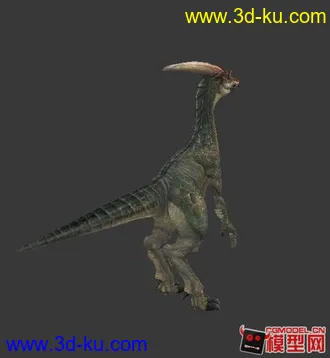 3D打印模型写实的恐龙，中模有材质，贴图画得非常好！~的图片