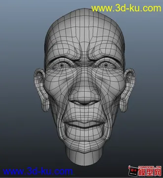 3D打印模型一个非洲男人头像的图片