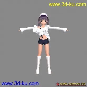 学院美眉人物模型的图片