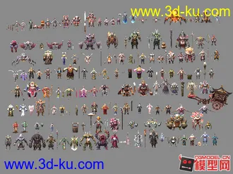 3D打印模型斗战神 集合的图片
