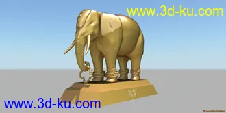 3D打印模型自做的佛象的图片