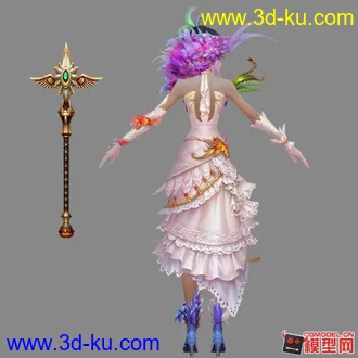 神魔DL-妖艳华美女主3D模型的图片