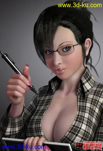 3D打印模型做做练习办公室女郎的图片