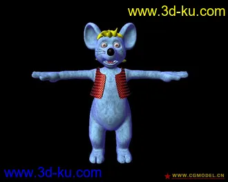 3D打印模型大老鼠--uv已分·带简单材质的图片