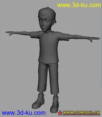 3D打印模型卡通男孩的图片