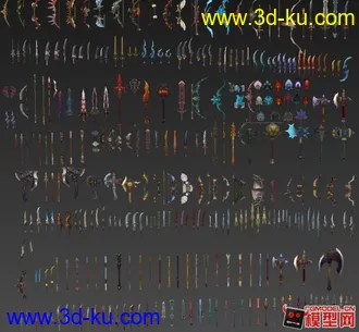 斗战神大部分人物和武器模型下载的图片