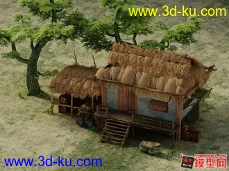 3D打印模型垃圾小毛屋的图片