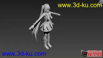 超级索尼子模型(衬衫版)加之初音miku。obj格式。。。。。。的图片