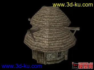 小茅屋模型的图片