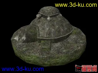 烏龜雕像模型的图片