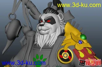 3D打印模型熊猫人改装版的图片