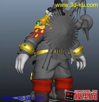 3D打印模型熊猫人改装版的图片