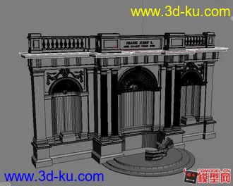 3D打印模型欧洲建筑高模部件的图片