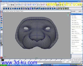 3D打印模型兽头的图片