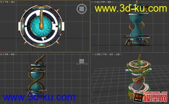 3D打印模型精致的沙漏的图片