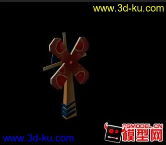 3D打印模型卡通小风车的图片