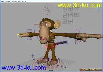 3D打印模型老外的猴子绑定的图片