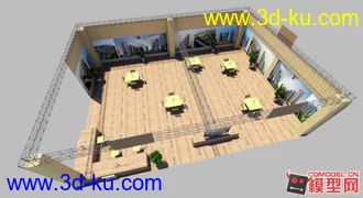 3D打印模型maya天光制作展览小场景的图片