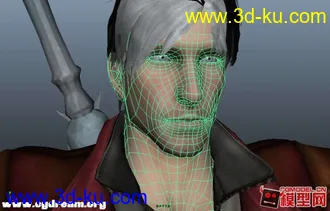 但丁模型 鬼泣4 已重新拓扑 T pose 贴图整合 maya 下载的图片