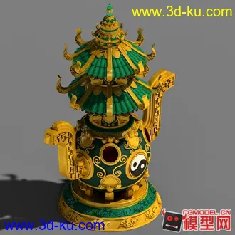 2.5D丹炉模型的图片