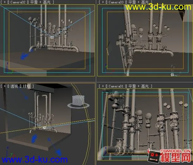 破旧水管场景，有材质贴图，绝对能用，喜欢的拿去！！~~模型的图片1