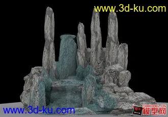 假山石模型的图片