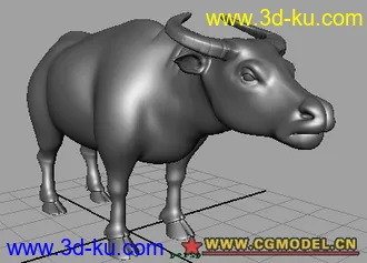 3D打印模型水牛-写实的图片