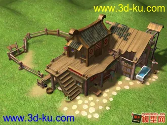 3D打印模型Q版房子的图片