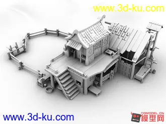 3D打印模型Q版房子的图片