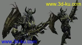 3D打印模型死亡骑士带动画绑定的图片