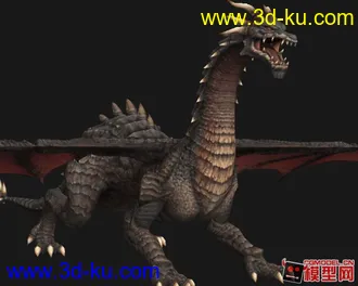 中世纪黑龙模型的图片
