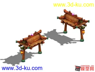 3D打印模型Q版小牌坊牌坊的图片