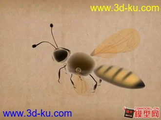3D打印模型水墨蜜蜂的图片