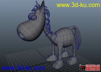 动物3D模型免费下载（呆驴）的图片
