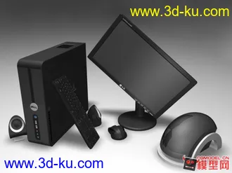 3D打印模型台式电脑+音响的图片