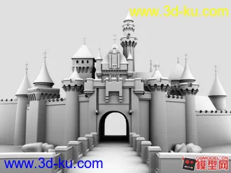 3D打印模型迪斯尼_白模的图片