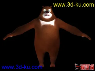 《熊出没》 “熊大”模型，相似度90%！！！！的图片