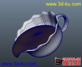 3D打印模型白色咖啡杯 椅的图片