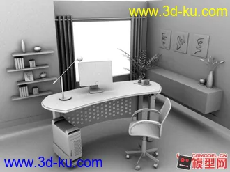 3D打印模型室内场景   办公室的图片