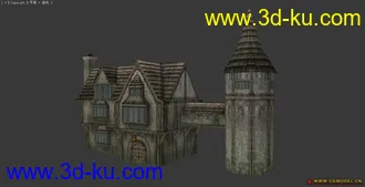 3D打印模型欧洲民居的图片